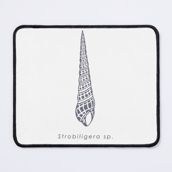 Item preview, Elegant realistic mollusk (Strobiligera sp.) shell illustration designed and sold by N-art-halia.