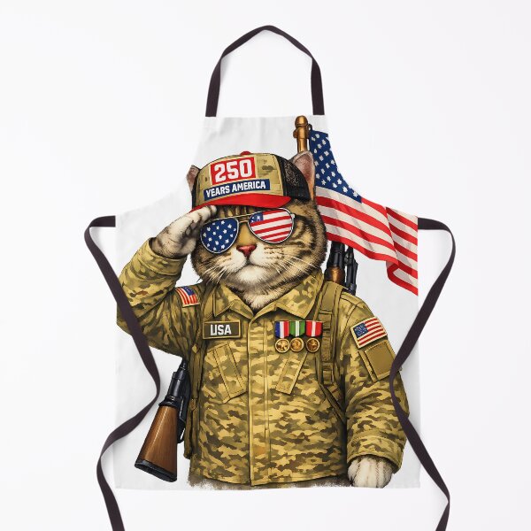 Item preview, 250 Years America Anniversary Flag American Cat designed and sold by OliviaHayesArt.