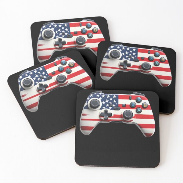 Item preview, American Flag Gamer 4th of July Video Games USA Patriotic designed and sold by smartrocket.
