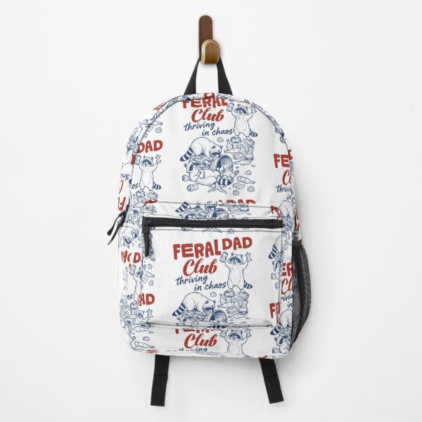 Item preview, Feral Dad Club Thriving In Chaos Funny Raccoon Father designed and sold by Ali-printshop.