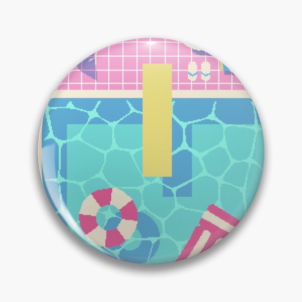 Item preview, Pastel Pink Swimming Pool Pixel Art designed and sold by LilSeashell.