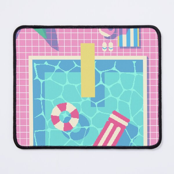 Item preview, Pastel Pink Swimming Pool Pixel Art designed and sold by LilSeashell.