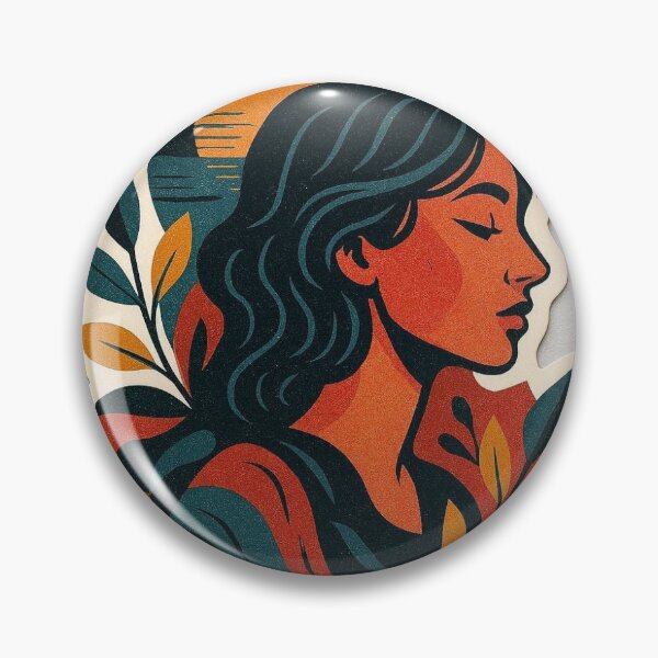 Item preview, Boho Woman Nature Sticker designed and sold by EmylDesigns.