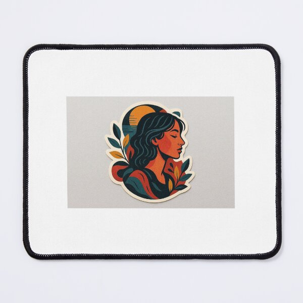 Item preview, Boho Woman Nature Sticker designed and sold by EmylDesigns.