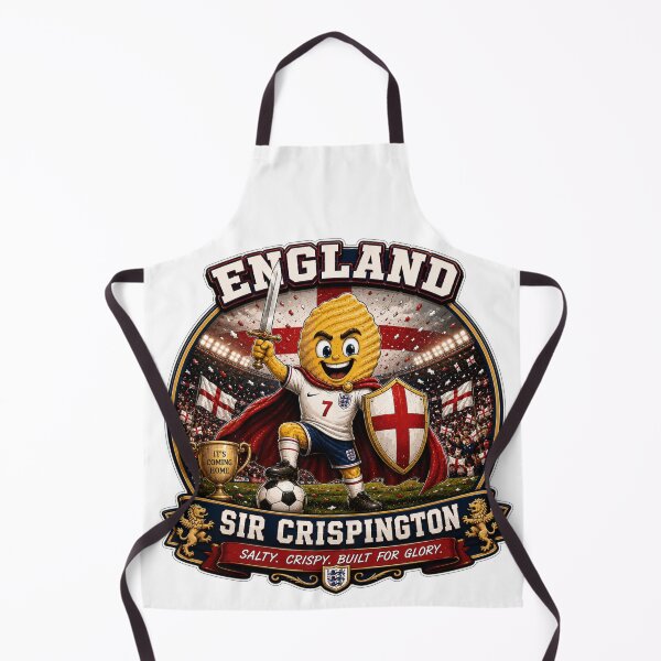 Item preview, England Crisp Knight Football Mascot Sticker | Sir Crispington Soccer Fan Design designed and sold by Snackwave Ninety.
