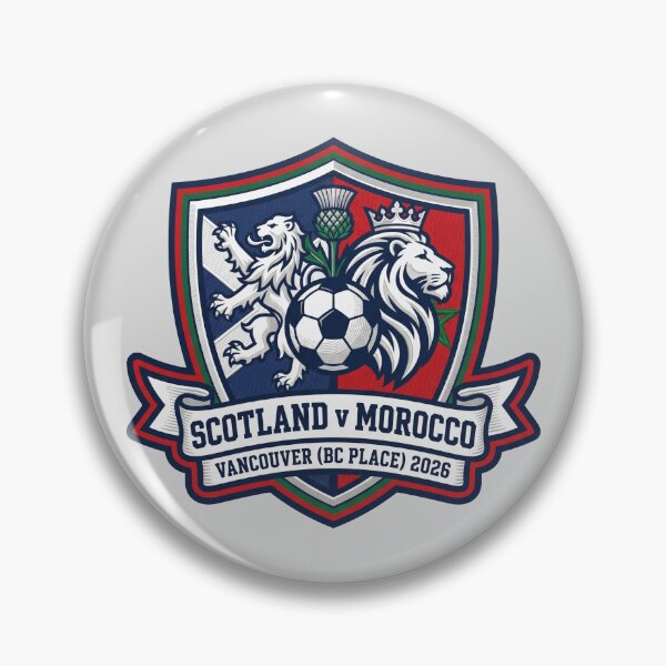 Item preview, Scotland vs Morocco 2026 Vancouver Soccer Crest Patch designed and sold by Pride Emblem Prints.