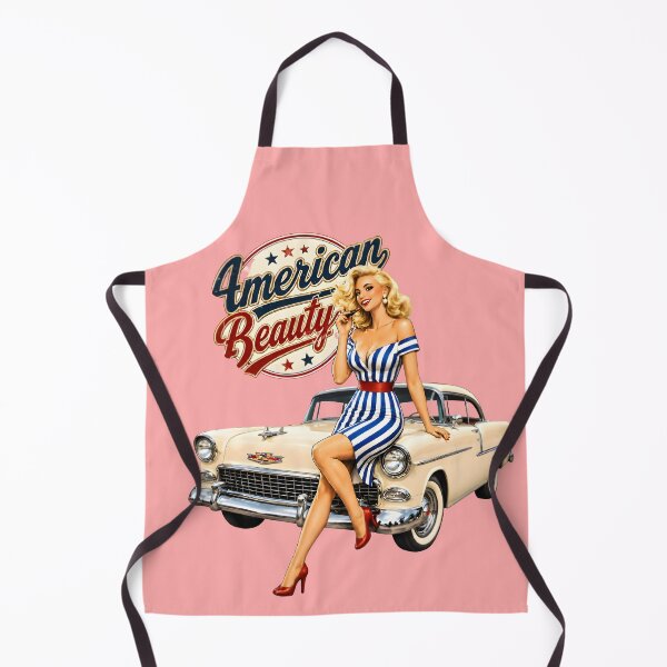 Item preview, Retro Americana Pin-Up | Stars & Stripes Vintage Car Retro Design designed and sold by Ivory Code.
