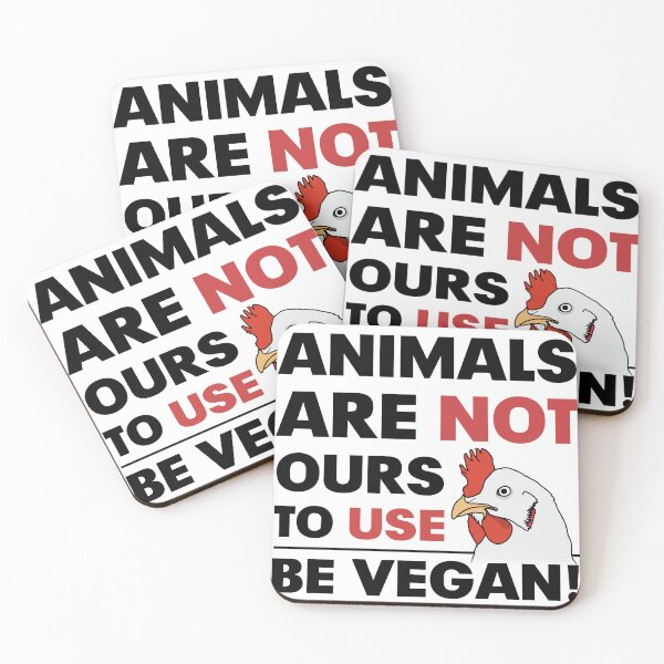 Item preview, Animals are not ours to use - Be vegan! (For light background) designed and sold by ArseniForFreedom.