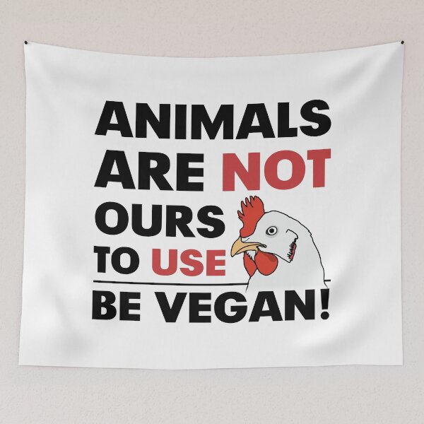 Item preview, Animals are not ours to use - Be vegan! (For light background) designed and sold by ArseniForFreedom.