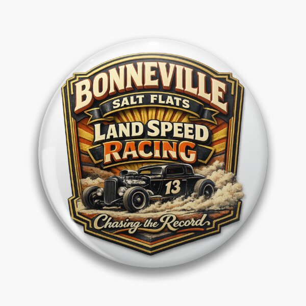 Item preview, Bonneville Salt Flats Vintage Racing Emblem designed and sold by Dresut.