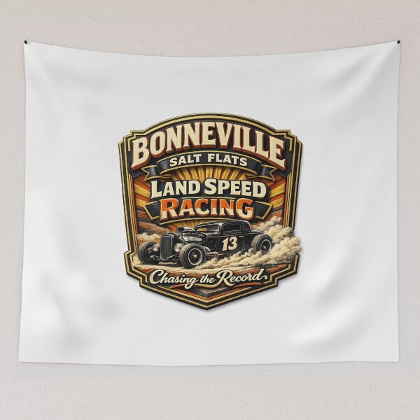 Item preview, Bonneville Salt Flats Vintage Racing Emblem designed and sold by Dresut.