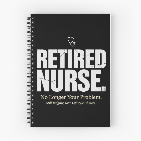 Item preview, Retired Nurse No Longer Your Problem Funny Nurse Retirement Gift designed and sold by damelinen.