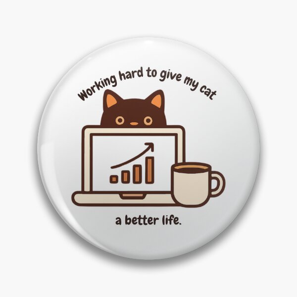 Item preview, Funny Cat & Coffee Design designed and sold by AustralArt.