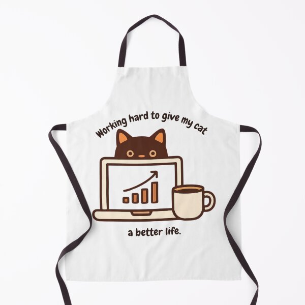 Item preview, Funny Cat & Coffee Design designed and sold by AustralArt.