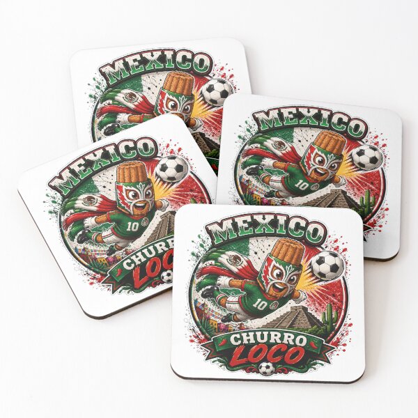 Item preview, Mexico Churro Loco Football Mascot Sticker | Mexican Soccer Fan Design designed and sold by Snackwave Ninety.
