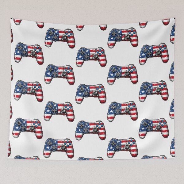 Item preview, American Flag Gamer 4th of July Video Games USA Patriotic designed and sold by smartrocket.