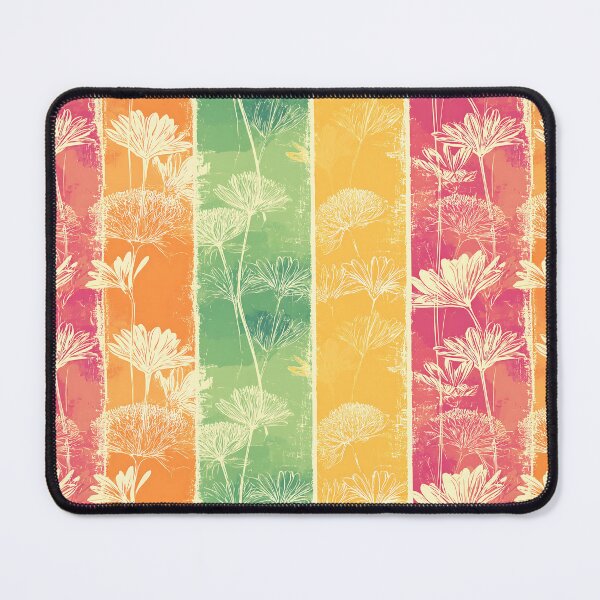 Item preview, Tropical Floral Citrus Stripe Summer Pattern Design designed and sold by Boddicca.