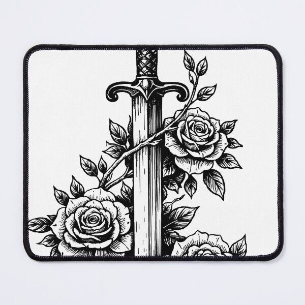 Item preview, Moonlit Sword and Roses designed and sold by Endgameco.