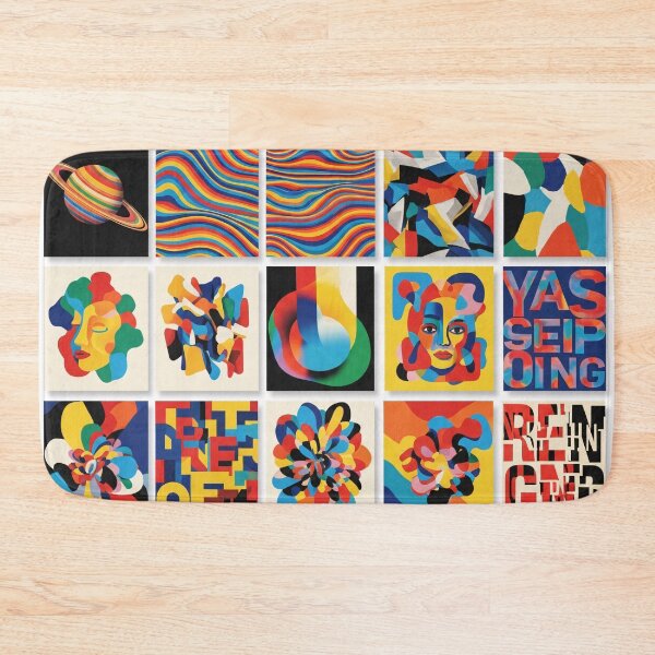 Item preview, Vibrant Pop Art Grid Collection designed and sold by PixorStudio.
