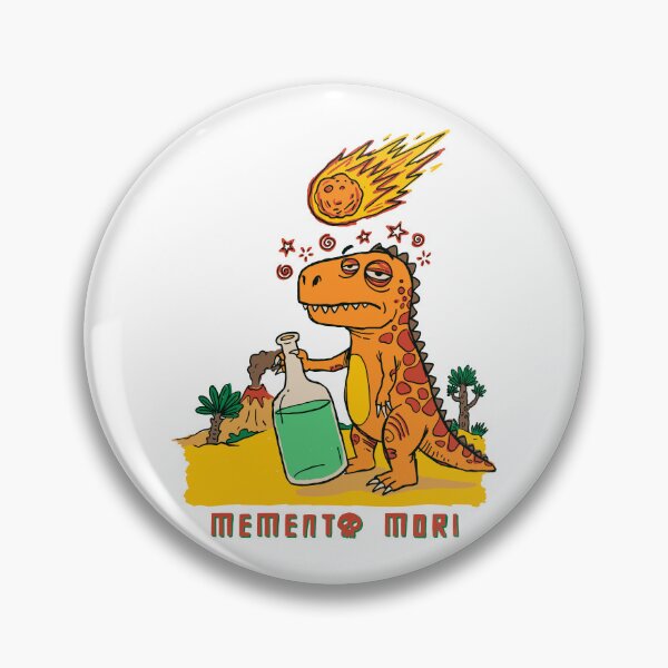 Item preview, Memento Mori Funny T-Rex Toasting to Meteor Extinction designed and sold by sXe-art.
