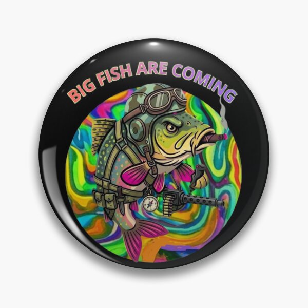 Item preview, Big Fish Are Coming Psychedelic Fishing designed and sold by Stefanrajzer.