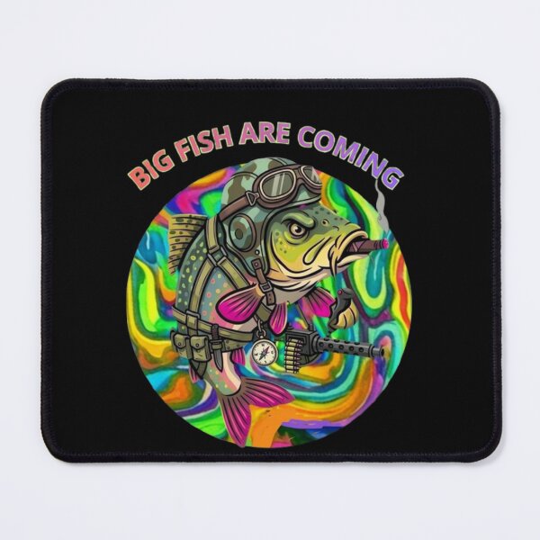 Item preview, Big Fish Are Coming Psychedelic Fishing designed and sold by Stefanrajzer.