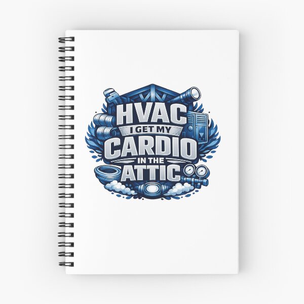 Item preview, HVAC Tech "I Get My Cardio in the Attic" Funny tech Design designed and sold by FrozenHeat97.