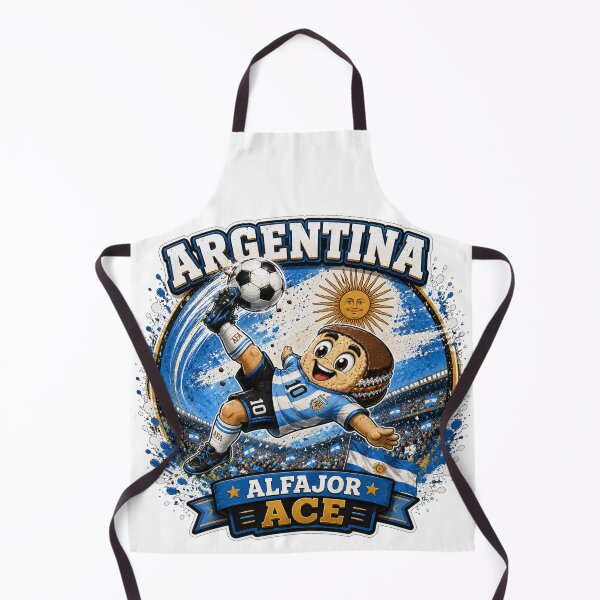 Item preview, Argentina Alfajor Ace Football Mascot Sticker | Argentine Soccer Fan Design designed and sold by Snackwave Ninety.