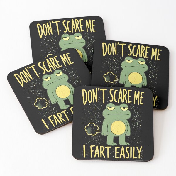 Item preview, Don’t Scare Me I Fart Easily Funny Frog Meme Cartoon Design designed and sold by MiALopezArt.