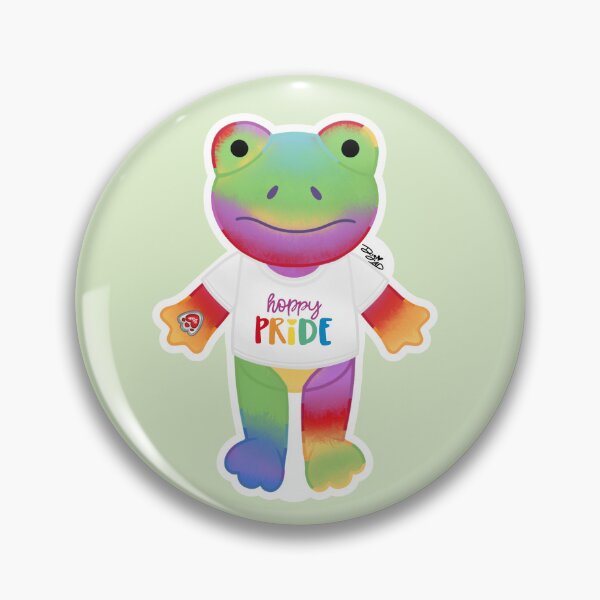Item preview, Build a Bear Rainbow Frog (Version 2 - Hoppy Pride) designed and sold by digidoodles.
