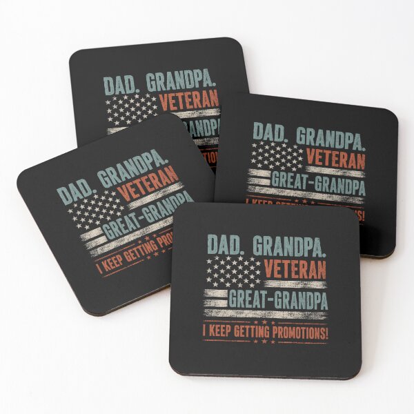 Item preview, Dad Grandpa Veteran Great Grandpa I Keep Getting Promotions Design designed and sold by Osstaramilua.