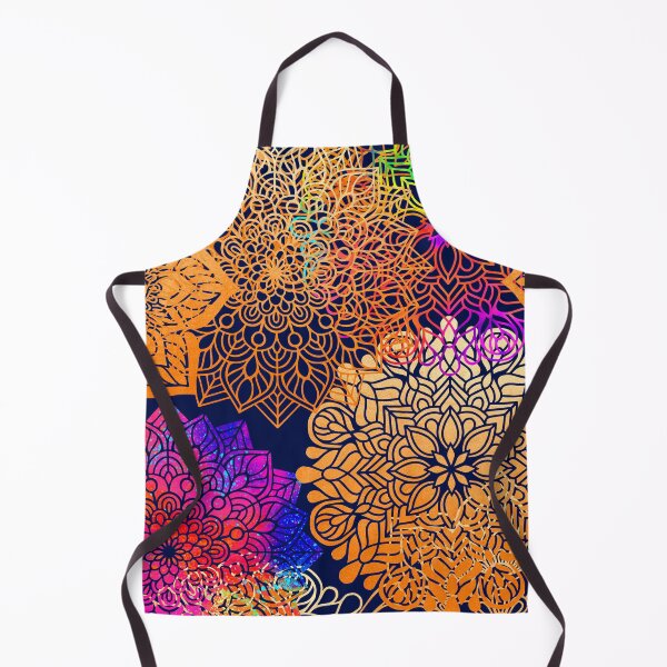 Item preview, Bohemian 1960’s Mandala Pattern of Neon-Like Rainbow Colors designed and sold by DEC02.
