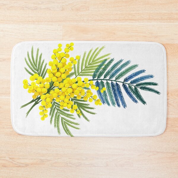 Item preview, Golden Mimosa Botanical Watercolor designed and sold by PixorStudio.