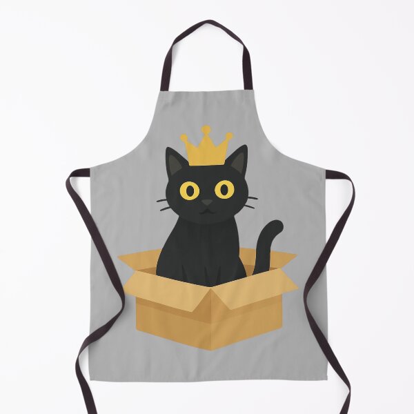Item preview, Black Cat King in a Box designed and sold by ubeyeart.