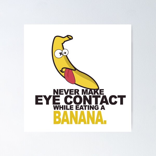 I Love Bananas - Funny Banana  Poster for Sale by MihailRailean