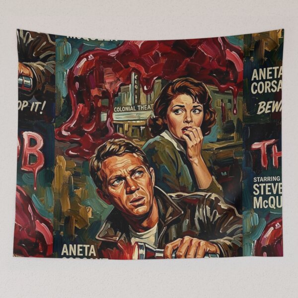 Item preview, It Devours Everything – The Blob Fine Art Print designed and sold by Art's Diner.