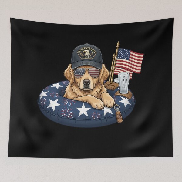 Item preview, 250th anniversary usa dog designed and sold by OliviaHayesArt.