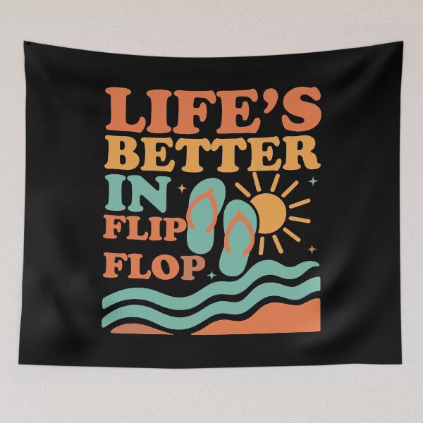 Item preview, Lifes Better in Flip Flop designed and sold by Whereiskim.