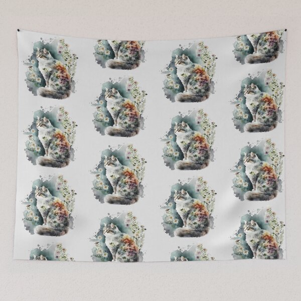 Item preview, Petals and Purrs designed and sold by FloreDreamStudio.