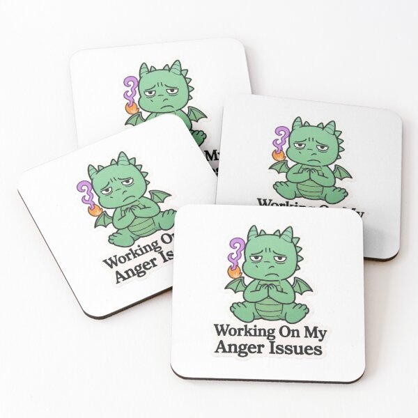 Item preview, Working On My Anger Issues Dragon Meditating Funny Design designed and sold by BooDesignStudio.