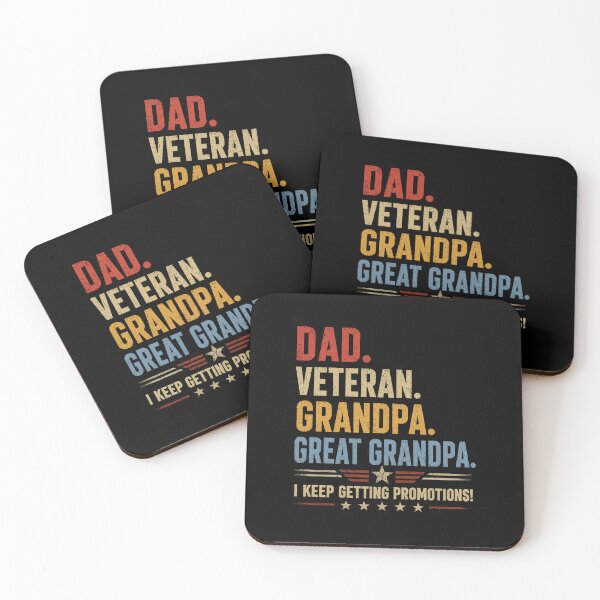 Item preview, Dad Veteran Grandpa Great Grandpa I Keep Getting Promotions Design designed and sold by Osstaramilua.