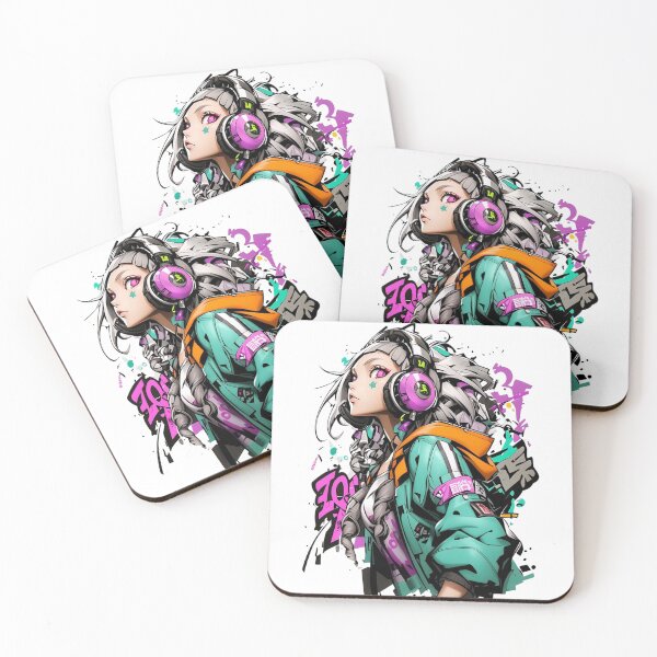 Item preview, Cyberpunk Anime Girl Graffiti Streetwear Art designed and sold by animenosekaiii.