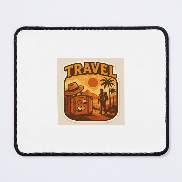 Item preview, Retro Travel Adventure Sticker designed and sold by EmylDesigns.