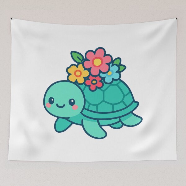 Item preview, Grow at Your Own Pace Turtle - Kawaii Ocean Sticker designed and sold by foryouandyours.