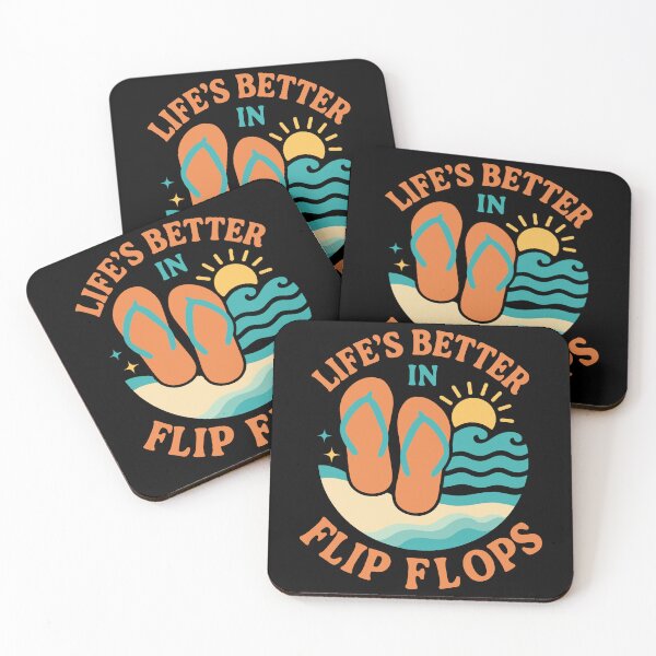 Item preview, Lifes Better in Flip Flops Retro Circle designed and sold by Whereiskim.