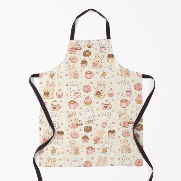 Item preview, Bunny Cozy Bakery Kawaii Pattern designed and sold by Soft Berry Studio.
