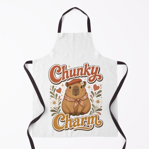 Item preview, Chunky Charm Cute Capybara Retro 70s Groovy designed and sold by Sitred123.