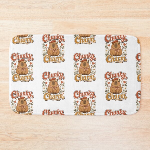 Item preview, Chunky Charm Cute Capybara Retro 70s Groovy designed and sold by Sitred123.