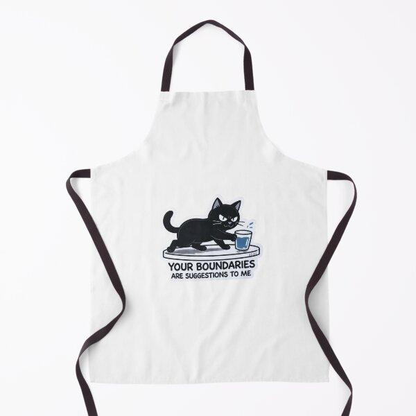 Item preview, Your Boundaries Are Suggestions To Me Black Cat Funny Design designed and sold by BooDesignStudio.