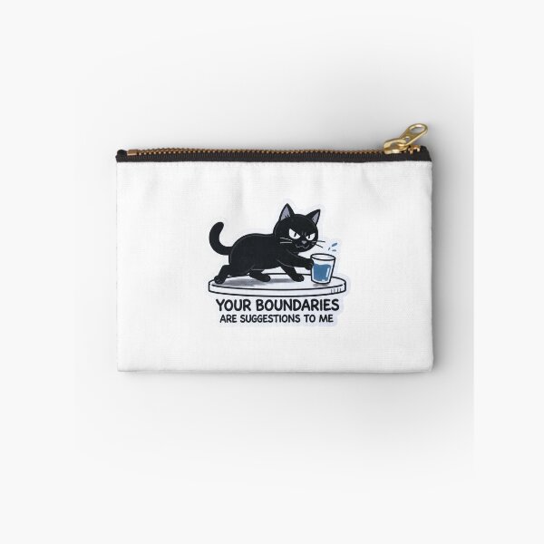 Item preview, Your Boundaries Are Suggestions To Me Black Cat Funny Design designed and sold by BooDesignStudio.